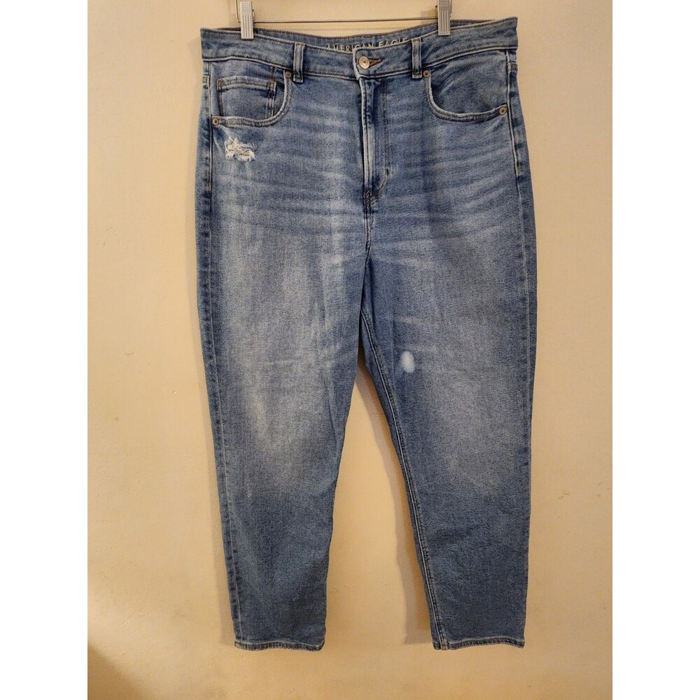 American Eagle Stretch Women's Size 14 Regular High-Rise Stretch Light Wash Jean